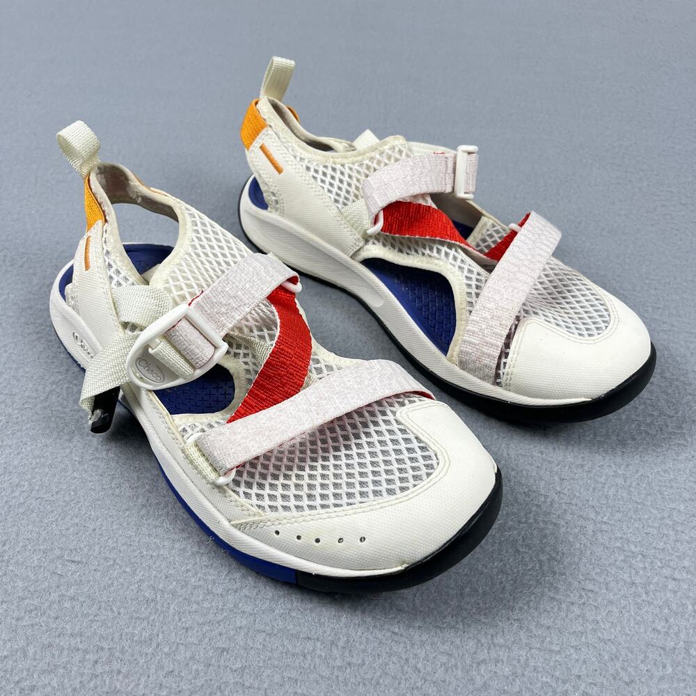 Chaco Odyssey Sandals J107264 White Breathable Mesh All Terrain Women's 8